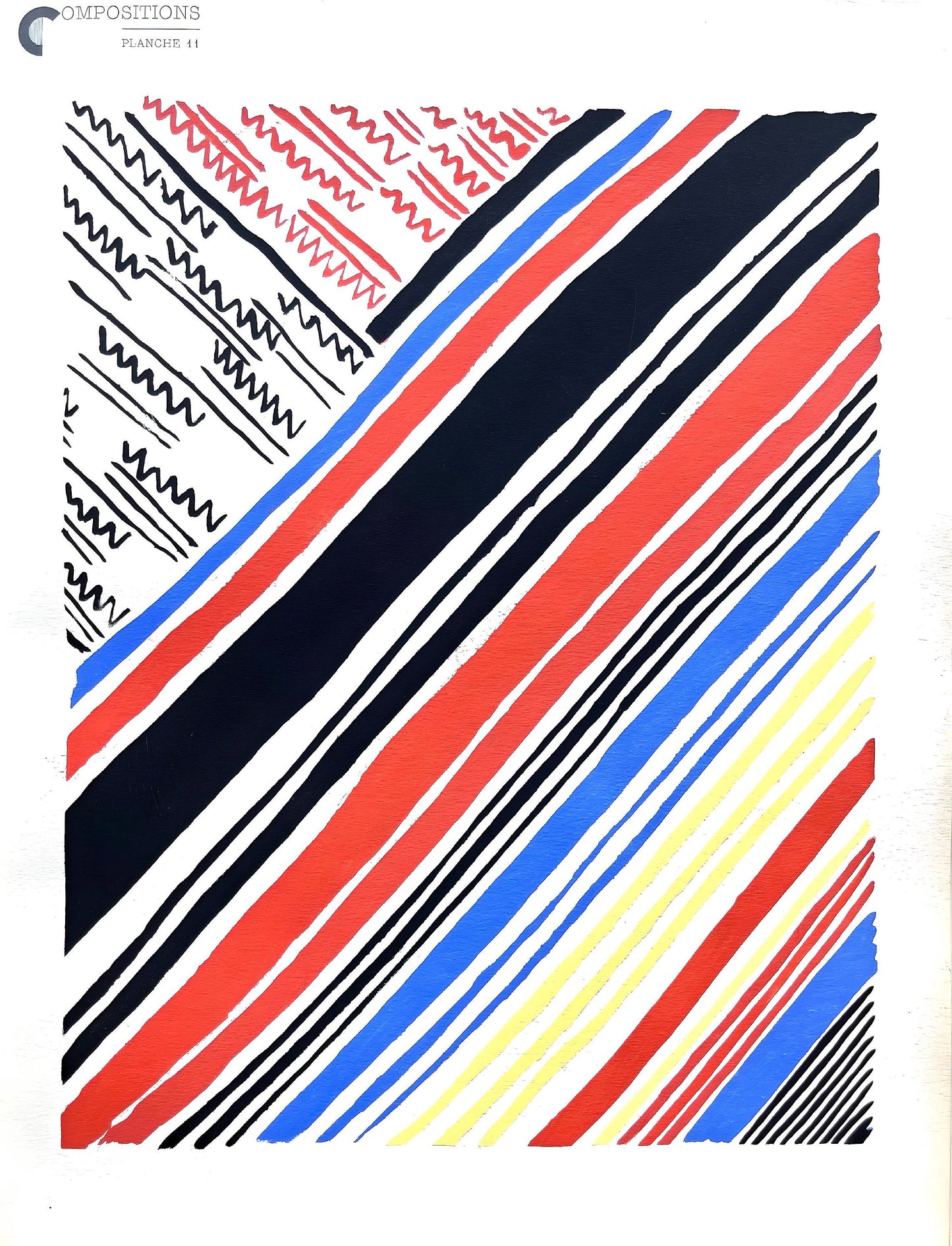 Sonia Delaunay, Planche No. 11, Compositions, Couleurs, Ides: Sonia Delaunay, Lithograph