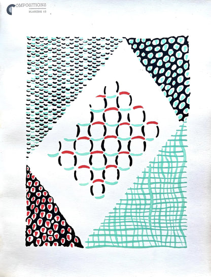 Sonia Delaunay, Planche No. 19, Compositions, Couleurs, Ides: Sonia Delaunay, Lithograph