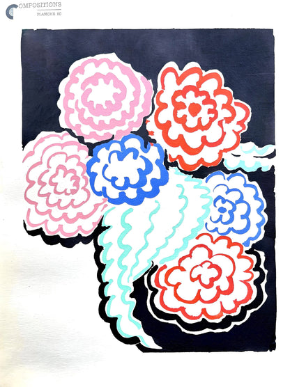 Sonia Delaunay, Planche No. 20, Compositions, Couleurs, Ides: Sonia Delaunay, Lithograph