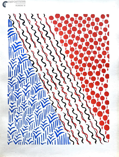 Sonia Delaunay, Planche No. 21, Compositions, Couleurs, Ides: Sonia Delaunay, Lithograph