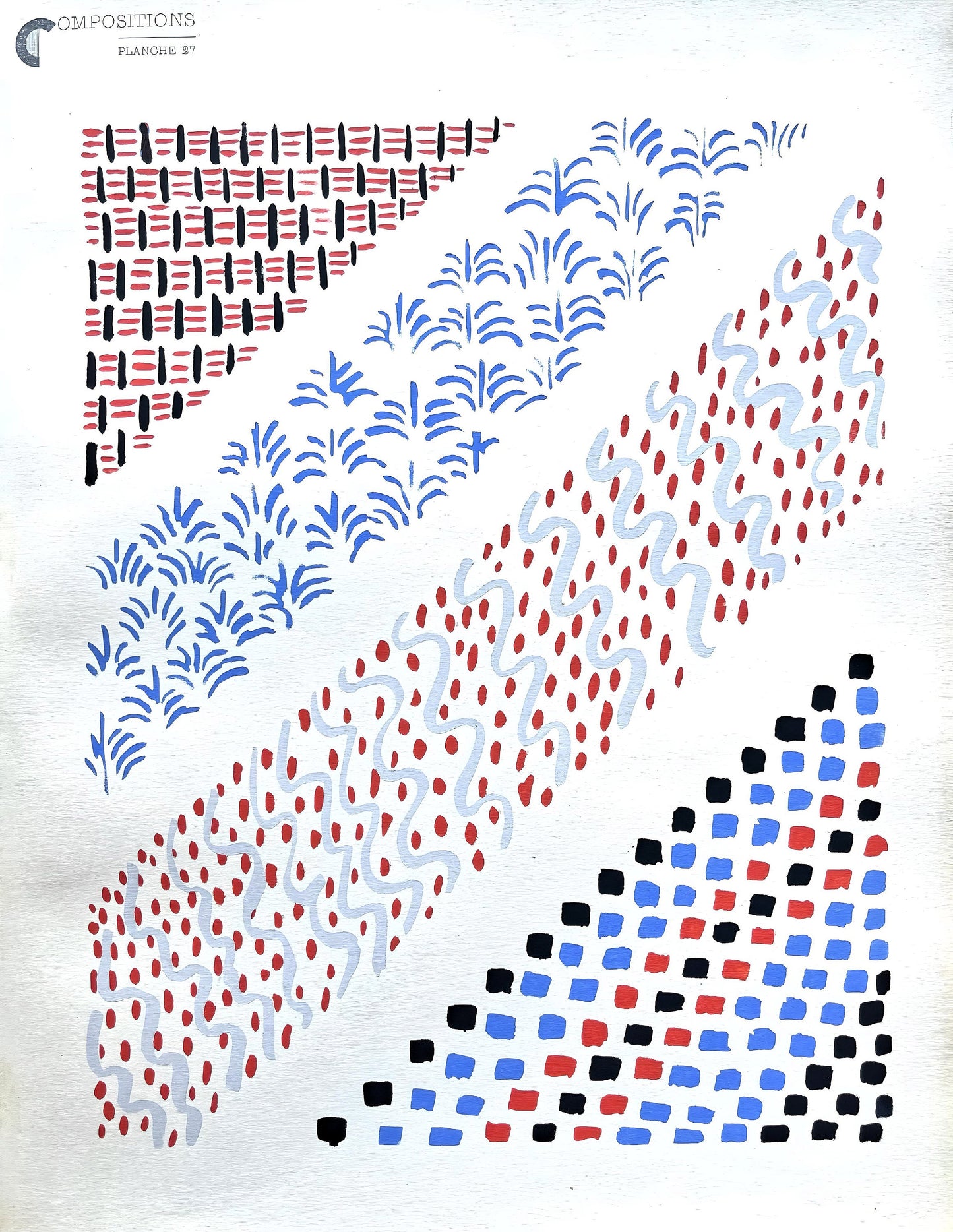 Sonia Delaunay, Planche No. 27, Compositions, Couleurs, Ides: Sonia Delaunay, Lithograph