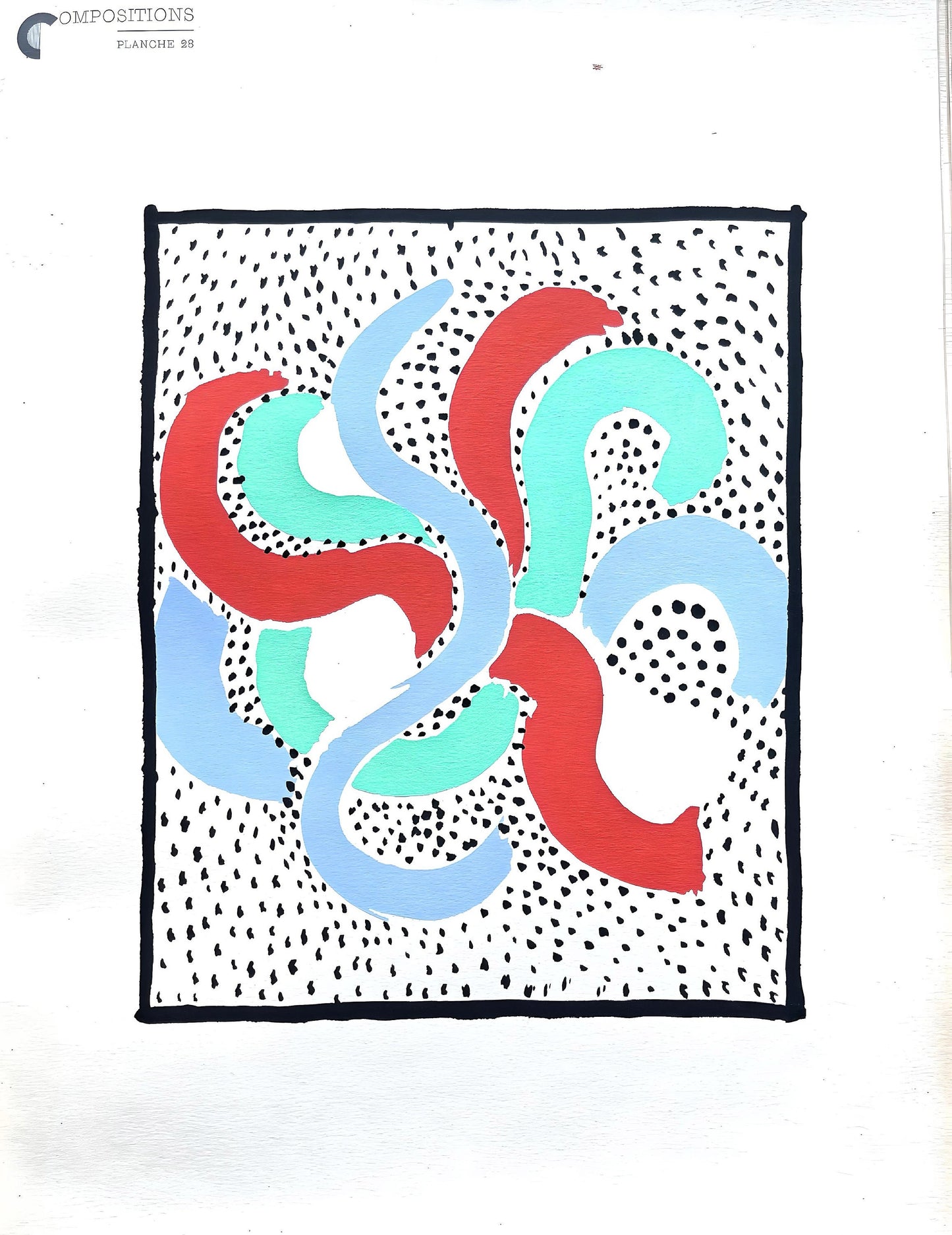 Sonia Delaunay, Planche No. 28, Compositions, Couleurs, Ides: Sonia Delaunay, Lithograph