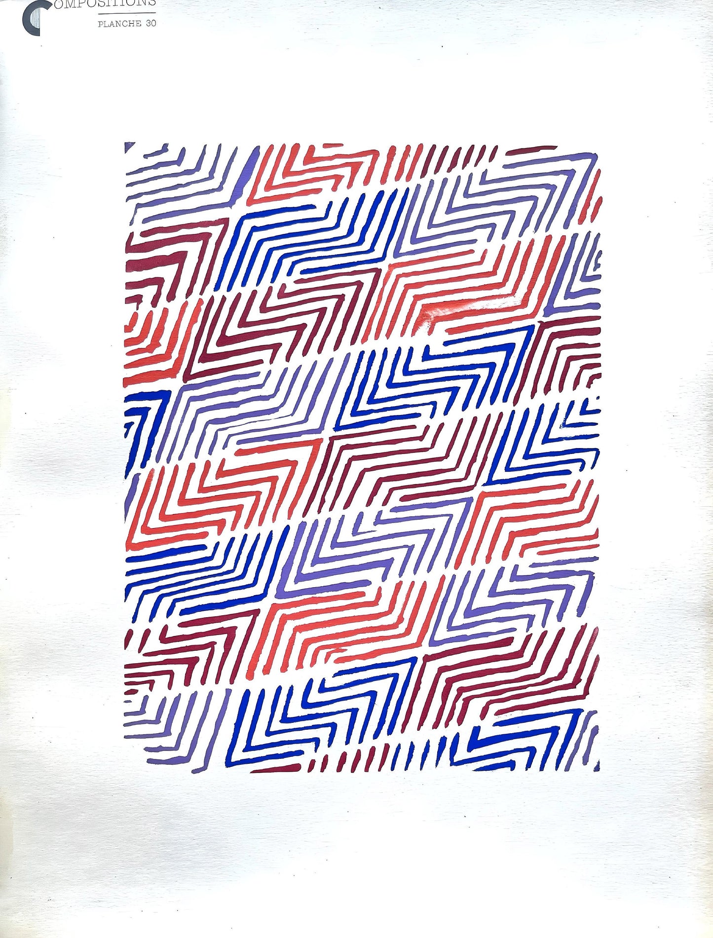 Sonia Delaunay, Planche No. 30, Compositions, Couleurs, Ides: Sonia Delaunay, Lithograph