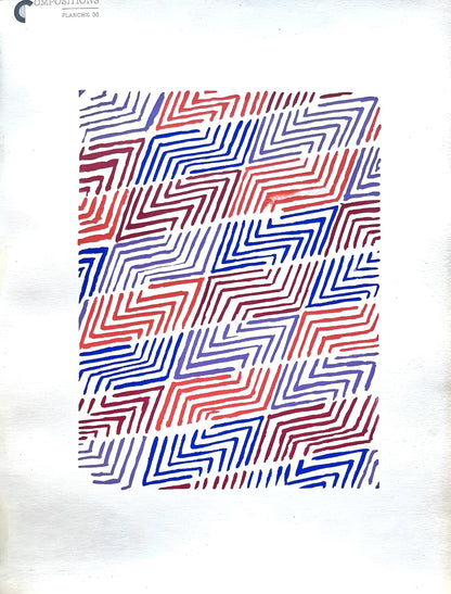 Sonia Delaunay, Planche No. 30, Compositions, Couleurs, Ides: Sonia Delaunay, Lithograph