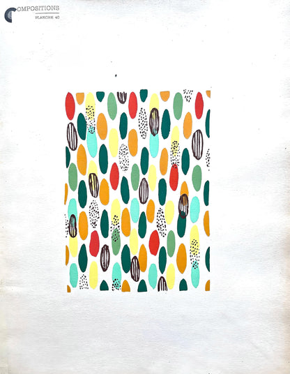 Sonia Delaunay, Planche No. 40, Compositions, Couleurs, Ides: Sonia Delaunay, Lithograph