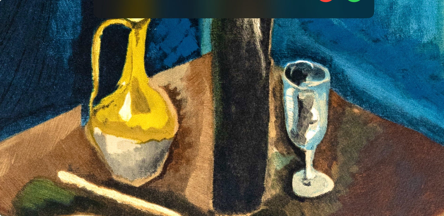 Cham Soutine, Nature Morte La Pipe, Soutine, Collection Pierre Lvy, Lithograph