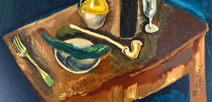 Cham Soutine, Nature Morte La Pipe, Soutine, Collection Pierre Lvy, Lithograph