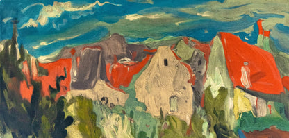 Cham Soutine, Paysage Cagnes, Soutine, Collection Pierre Lvy, Lithograph