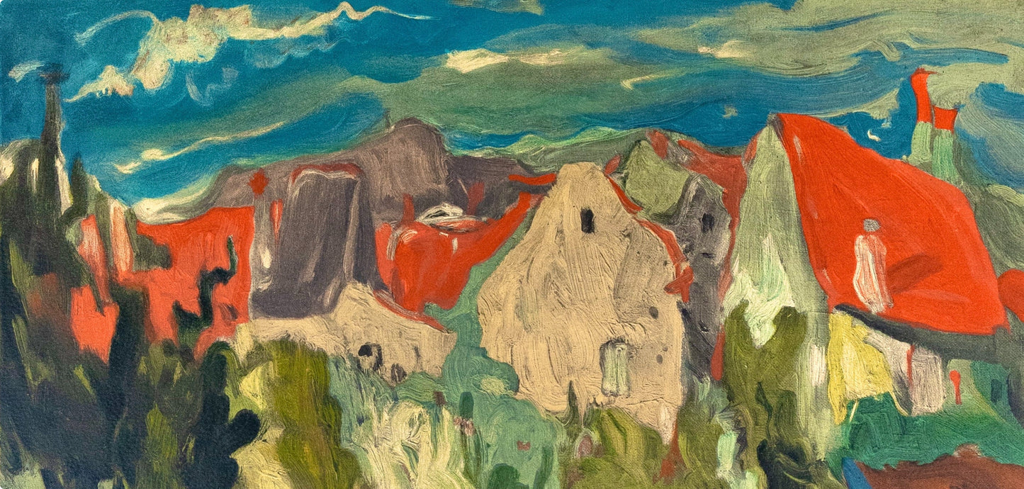 Cham Soutine, Paysage Cagnes, Soutine, Collection Pierre Lvy, Lithograph