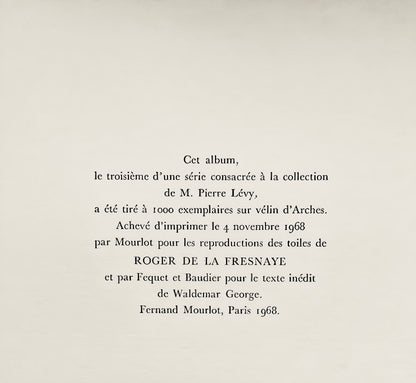 Roger De La Fresnaye, Visage, Roger De La Fresnaye, Collection Pierre Lvy, Lithograph