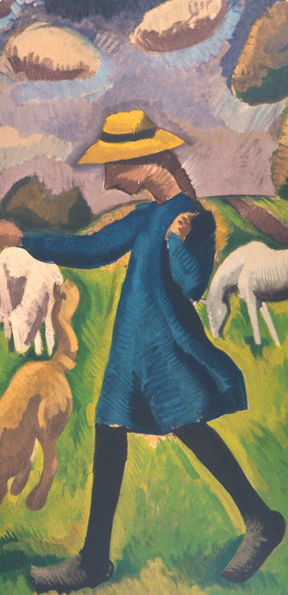 Roger De La Fresnaye, Gardeuse De Moutons, Roger De La Fresnaye, Collection Pierre Lvy, Lithograph