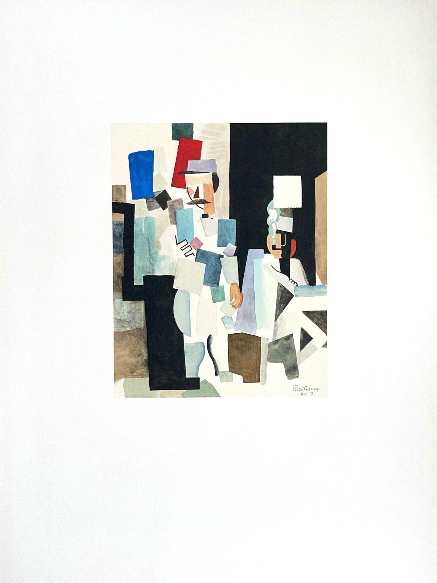 Roger De La Fresnaye, Scne Militaire, Roger De La Fresnaye, Collection Pierre Lvy, Lithograph