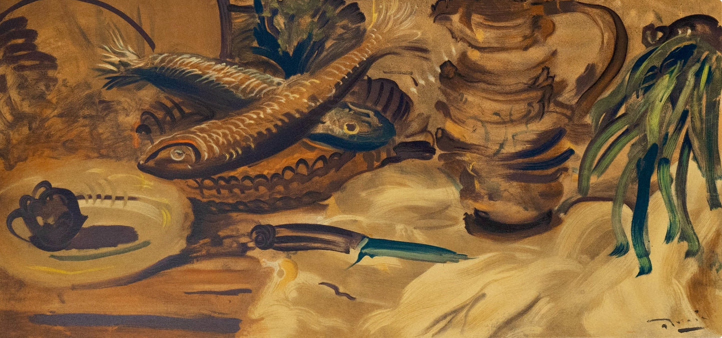 Andr Derain, Nature Morte Aux Poissons, Andr Derain, Collection Pierre Lvy, Lithograph