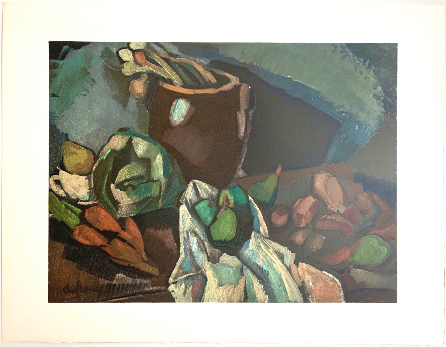 Charles Dufresne, Nature Morte Aux Fruits, Dufresne, Collection Pierre Lvy, Lithograph