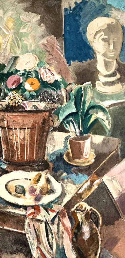 Charles Dufresne, Nature Morte Au Pot De Fleurs, Collection Pierre Lvy, Lithograph