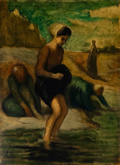 Honor Daumier, Au Bord De L'Eau, Les Ralistes Lyriques, Collection Pierre Lvy, Lithograph