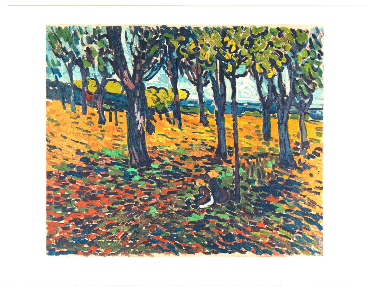 Maurice De Vlaminck, Chataigneraie Chatou, Avec Personnages, Fauves, Collection Pierre Lvy,