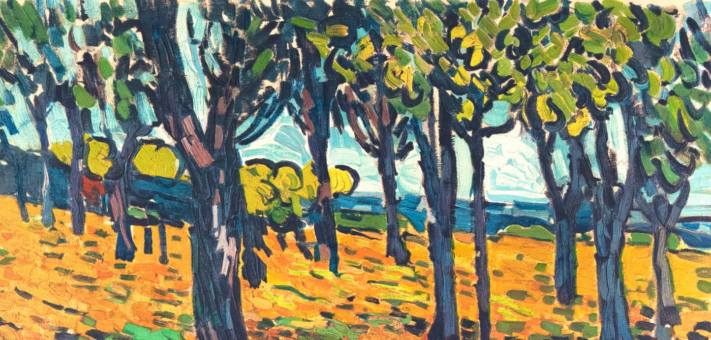 Maurice De Vlaminck, Chataigneraie Chatou, Avec Personnages, Fauves, Collection Pierre Lvy,