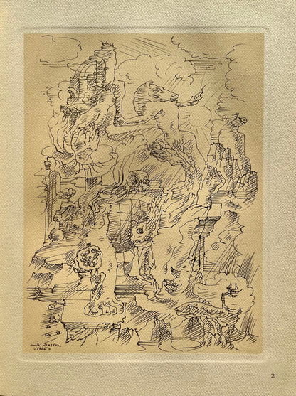 Andr Masson, Mtamorphoses, Masson Dessins, Lithograph