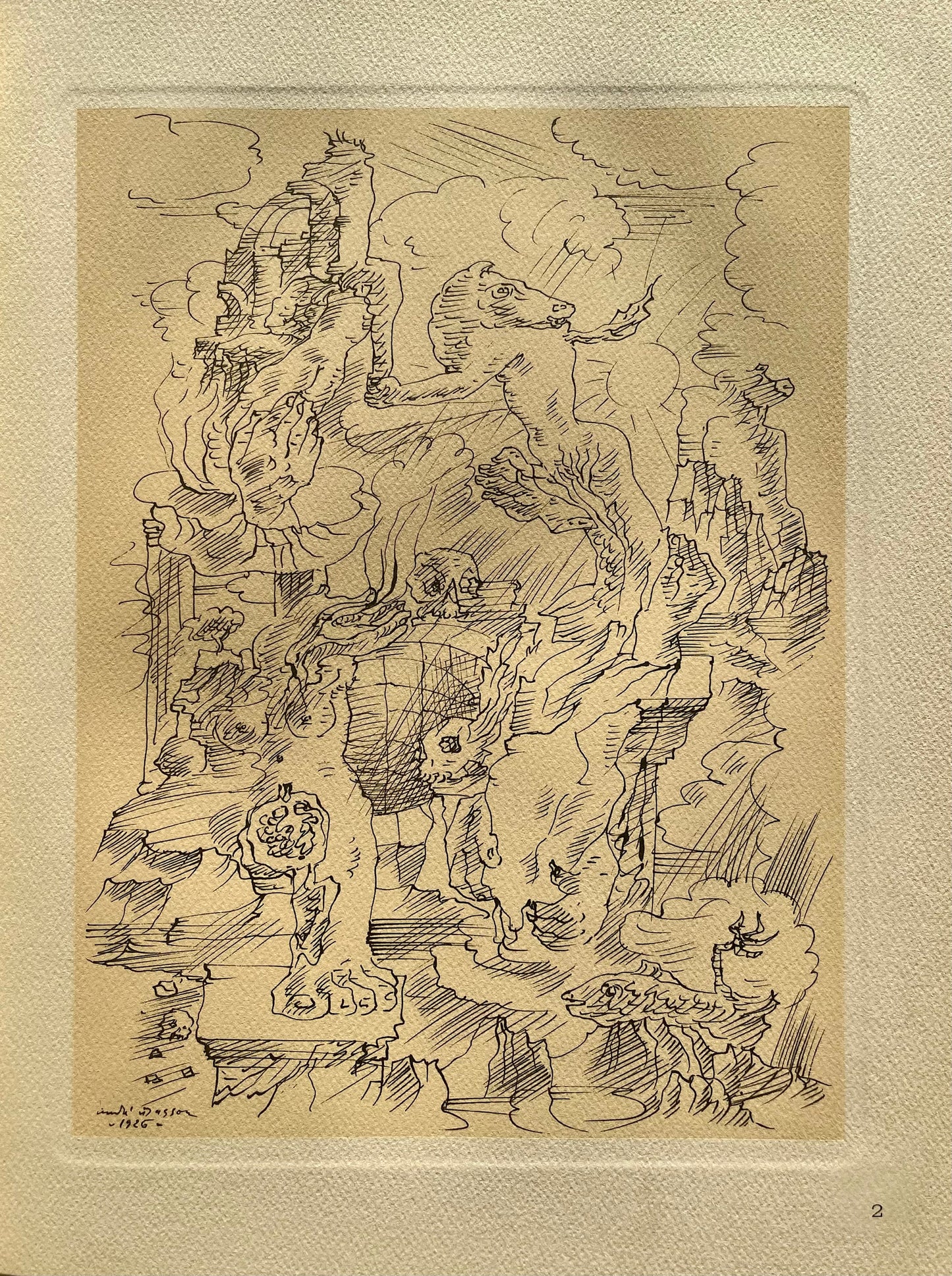 Andr Masson, Mtamorphoses, Masson Dessins, Lithograph