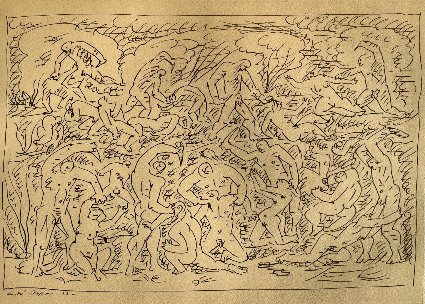 Andr Masson, Massacre, Masson Dessins, Lithograph