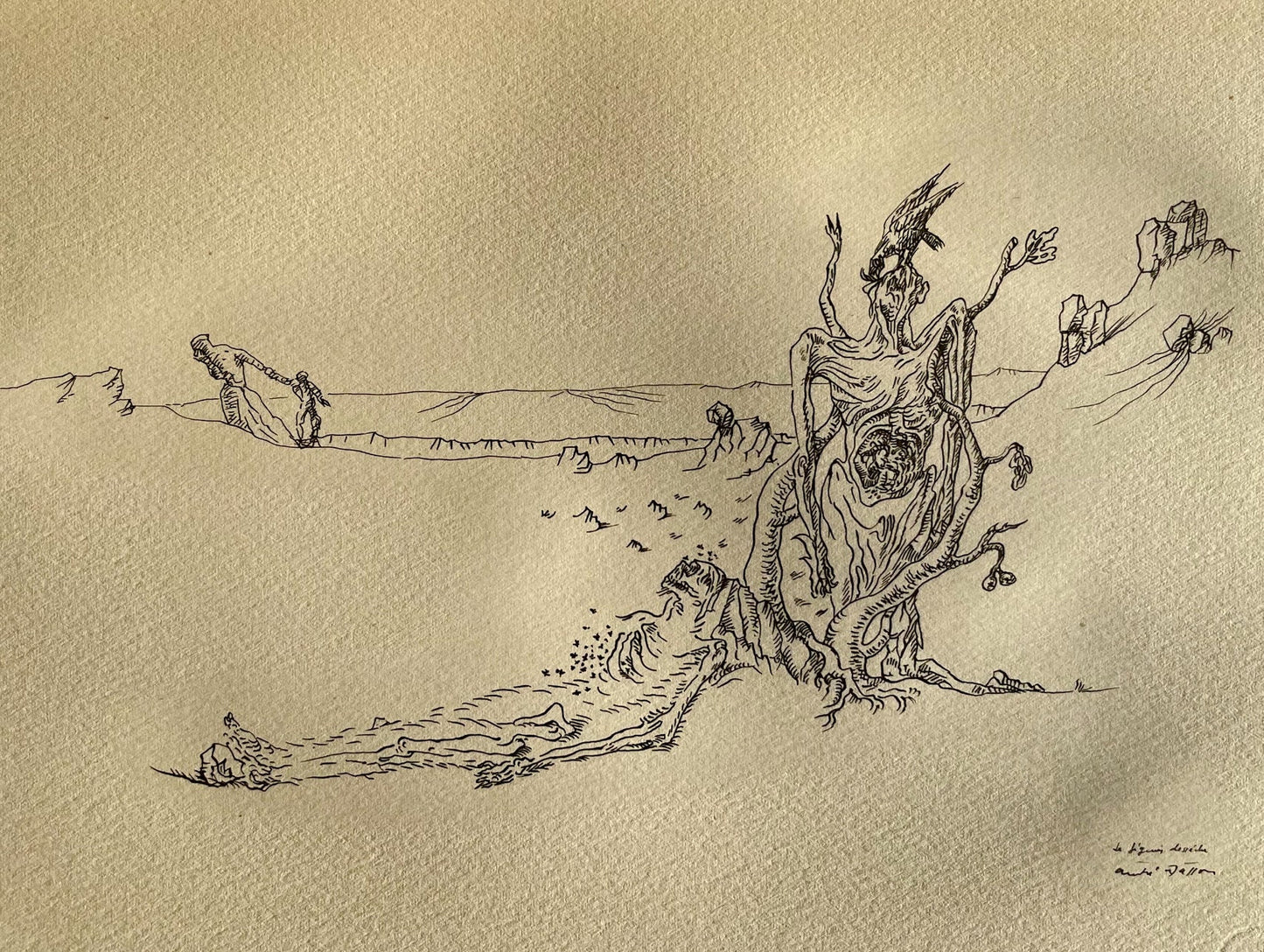 Andr Masson, Le Figuier Dessch, Masson Dessins, Lithograph