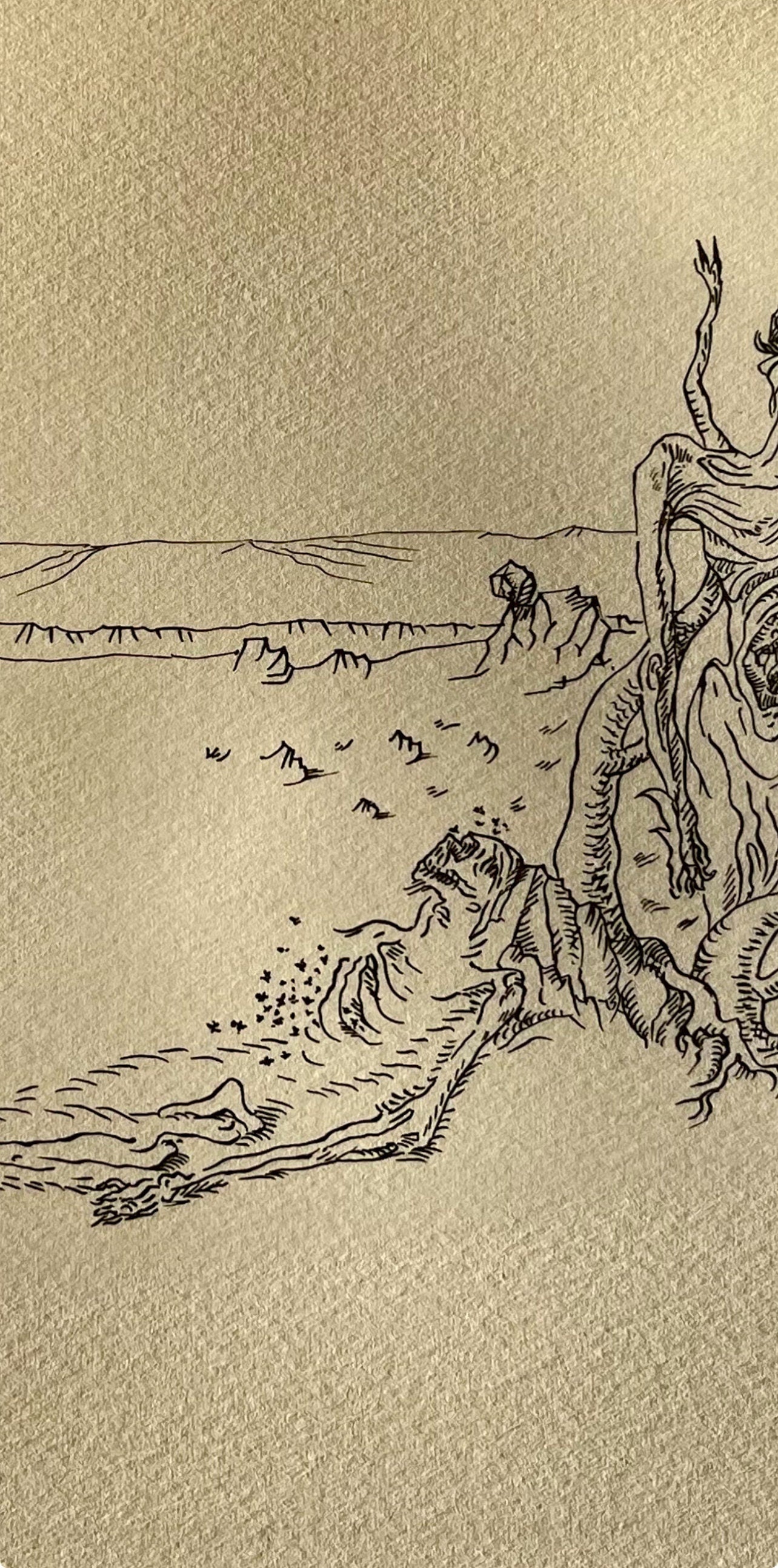 Andr Masson, Le Figuier Dessch, Masson Dessins, Lithograph