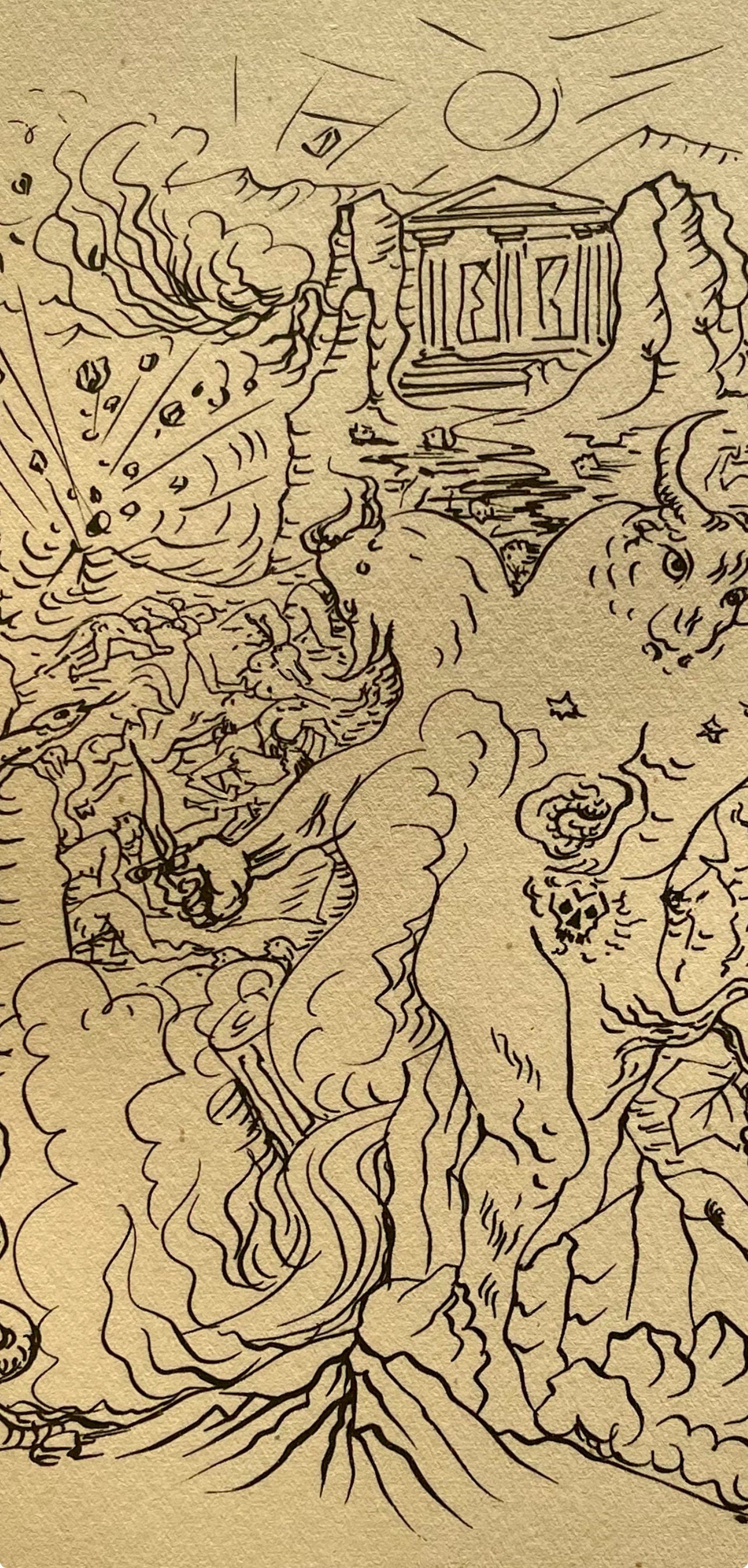 Andr Masson, La Grce Tragique, Masson Dessins, Lithograph