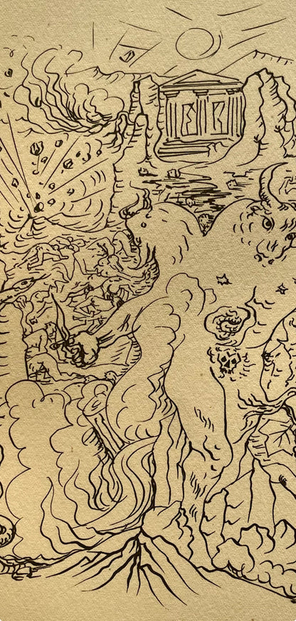 Andr Masson, La Grce Tragique, Masson Dessins, Lithograph