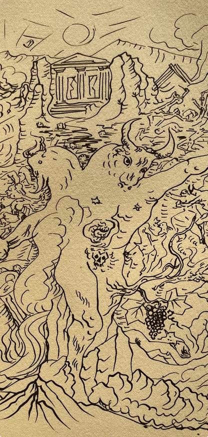 Andr Masson, La Grce Tragique, Masson Dessins, Lithograph