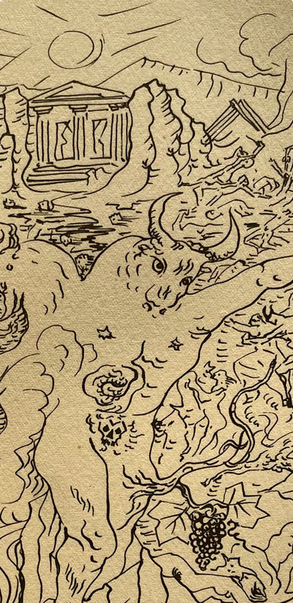 Andr Masson, La Grce Tragique, Masson Dessins, Lithograph