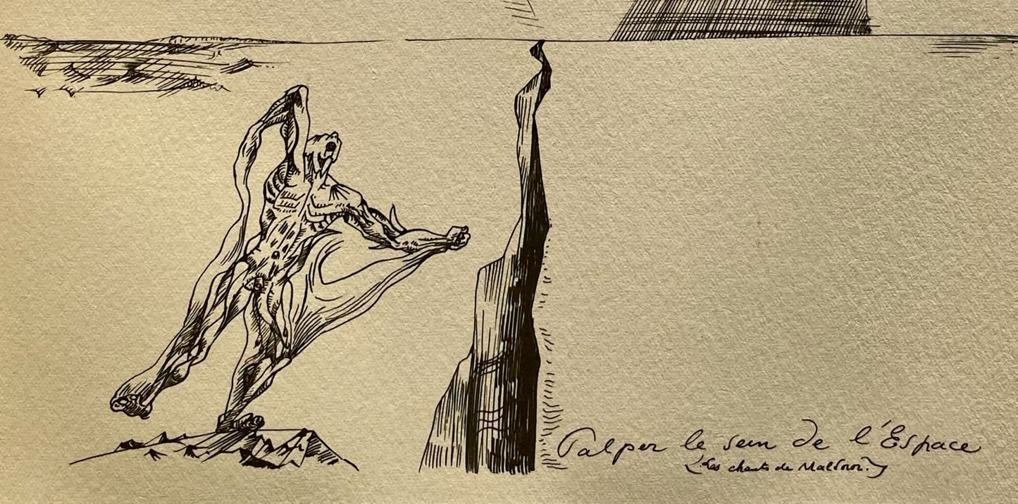 Andr Masson, Palper Le Sein De L'Espace, Masson Dessins, Lithograph