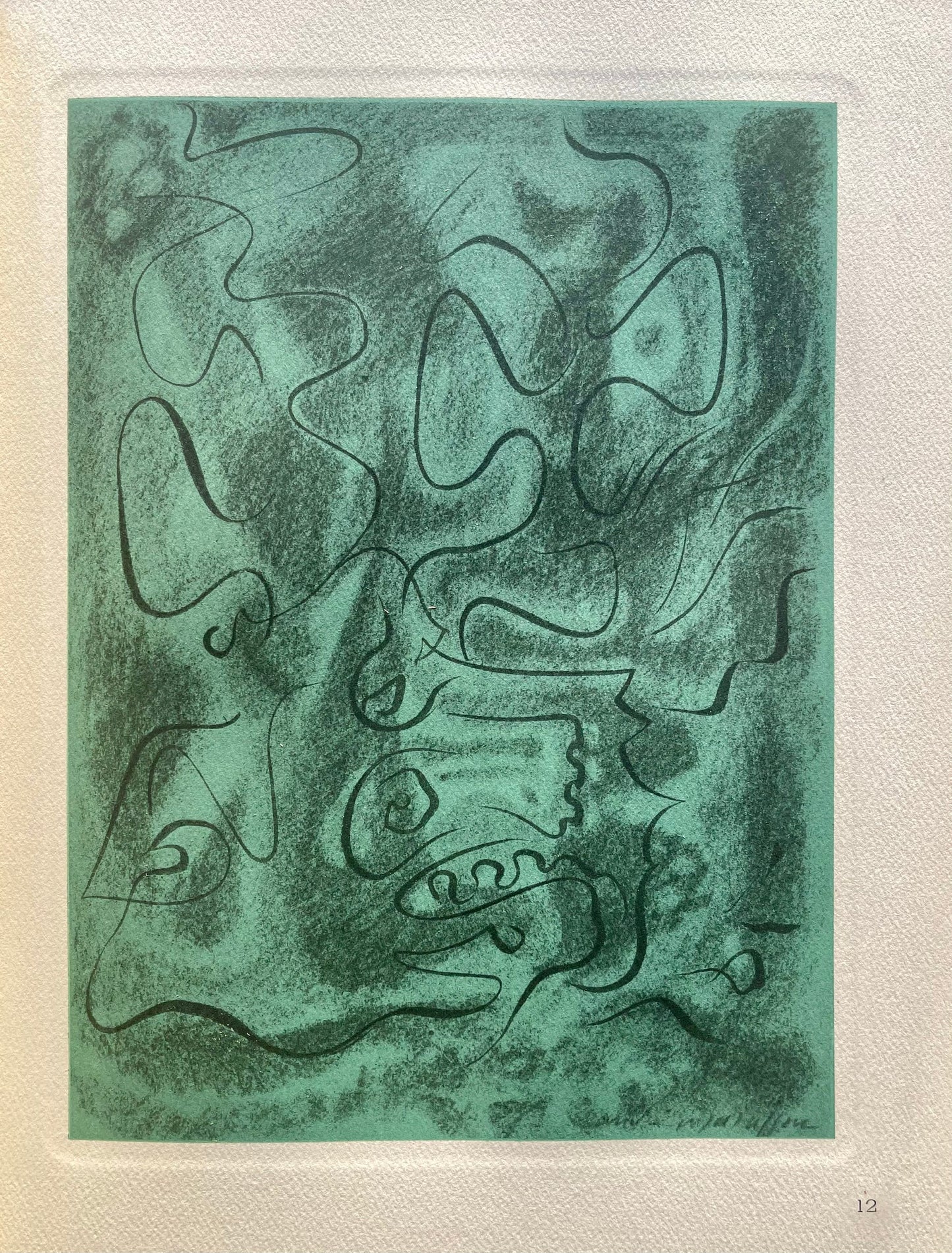 Andr Masson, Crne D'Lan Dans La Fort, Masson Dessins, Lithograph