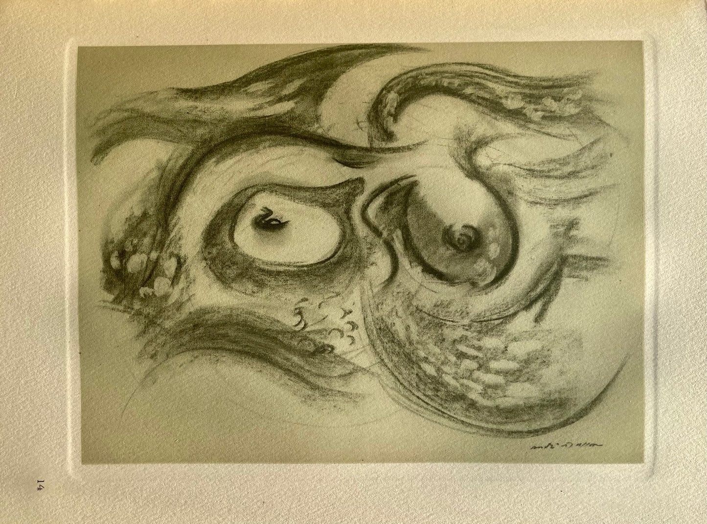 Andr Masson, Le Sein Et La Vague, Masson Dessins, Lithograph