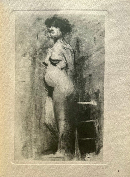 Albert Marquet, Nu. Fusain, Marquet, Lithograph