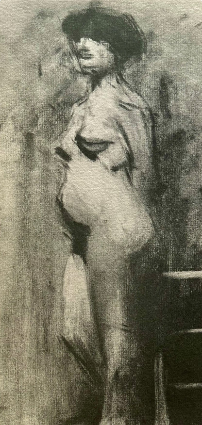 Albert Marquet, Nu. Fusain, Marquet, Lithograph