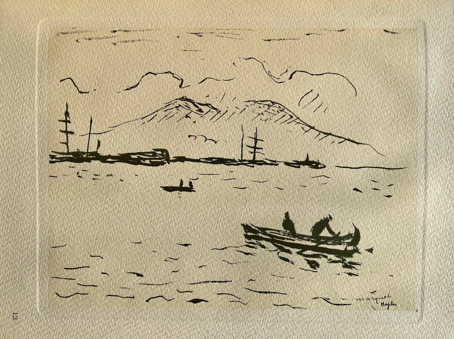 Albert Marquet, Port De Naples, Marquet, Lithograph