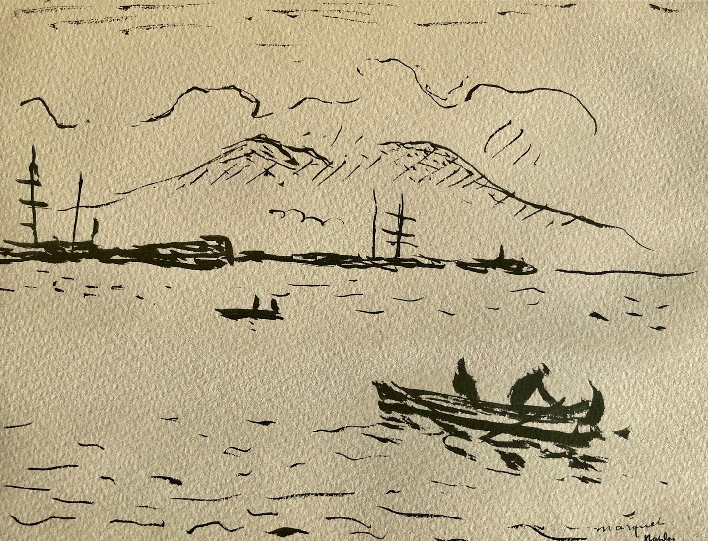 Albert Marquet, Port De Naples, Marquet, Lithograph