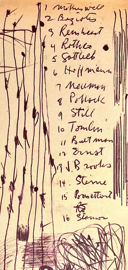 Jackson Pollock, Composition, Jackson Pollock, The Last Sketchbook, Lithograph