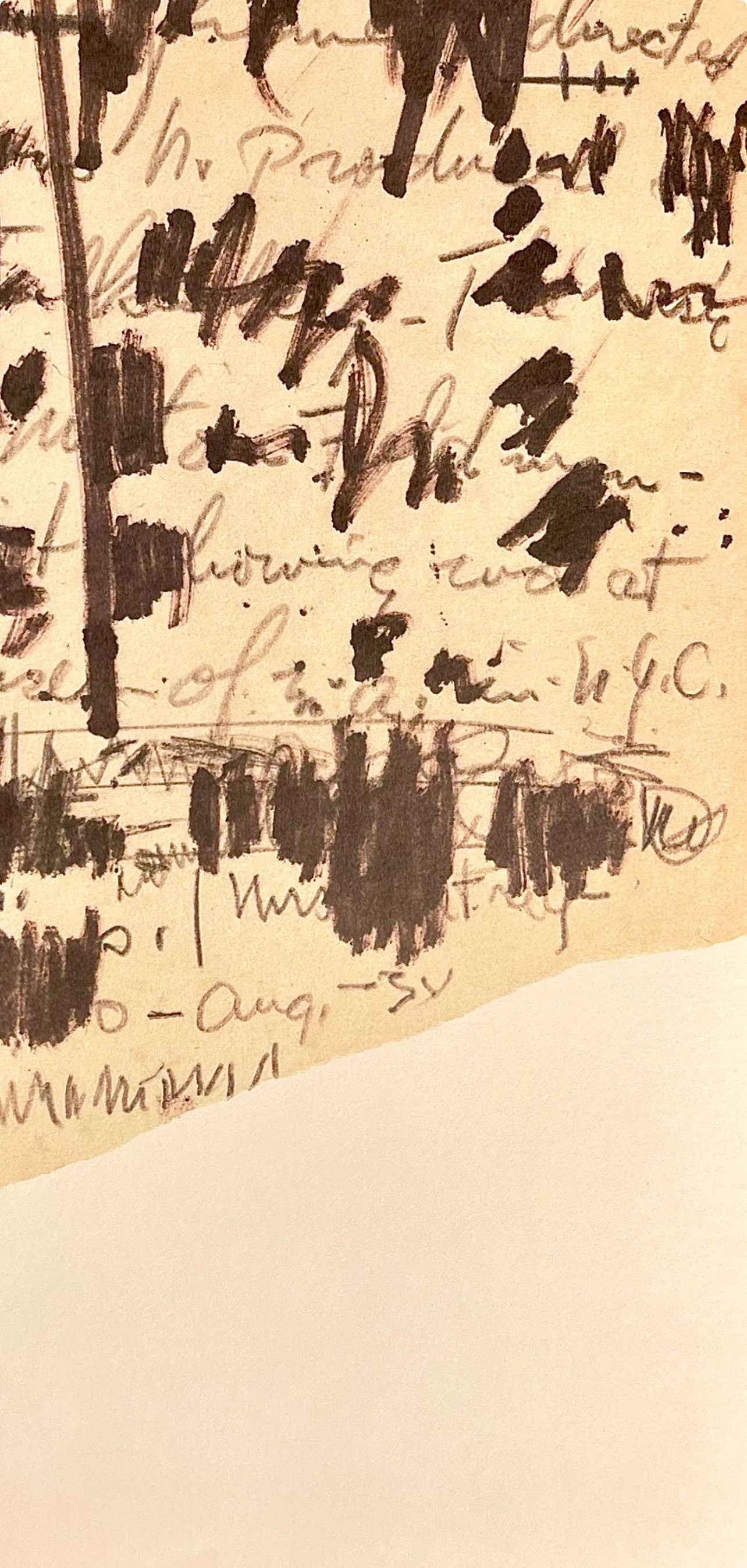 Jackson Pollock, Composition, Jackson Pollock, The Last Sketchbook, Lithograph