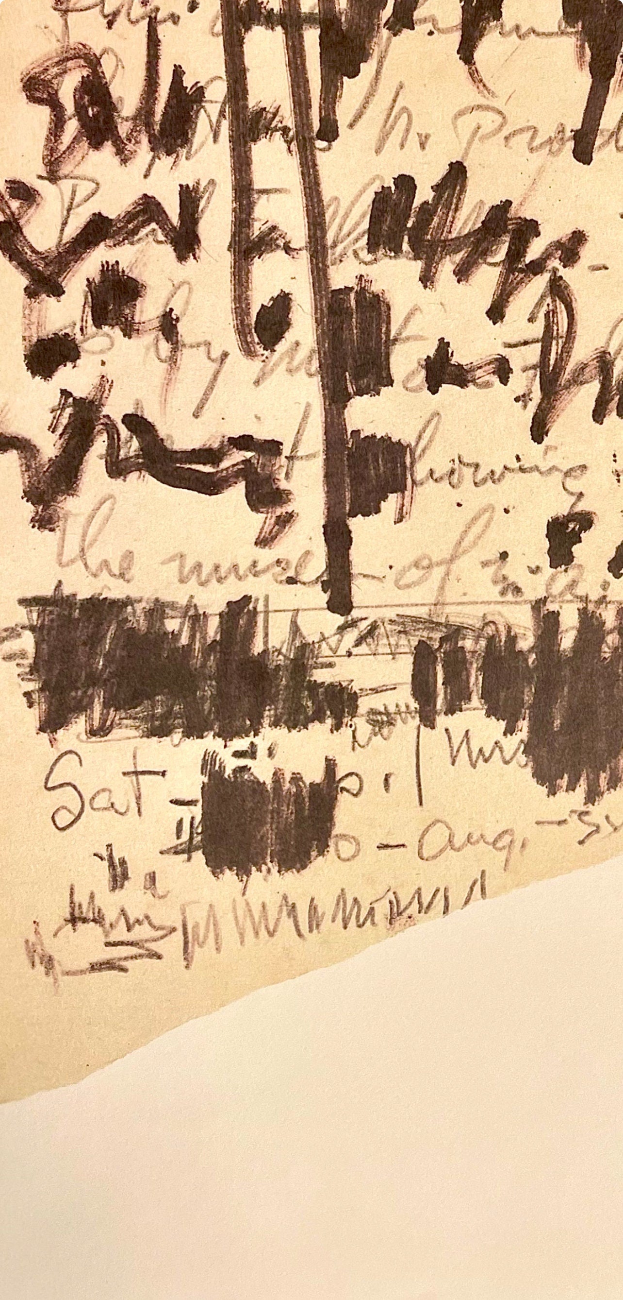 Jackson Pollock, Composition, Jackson Pollock, The Last Sketchbook, Lithograph