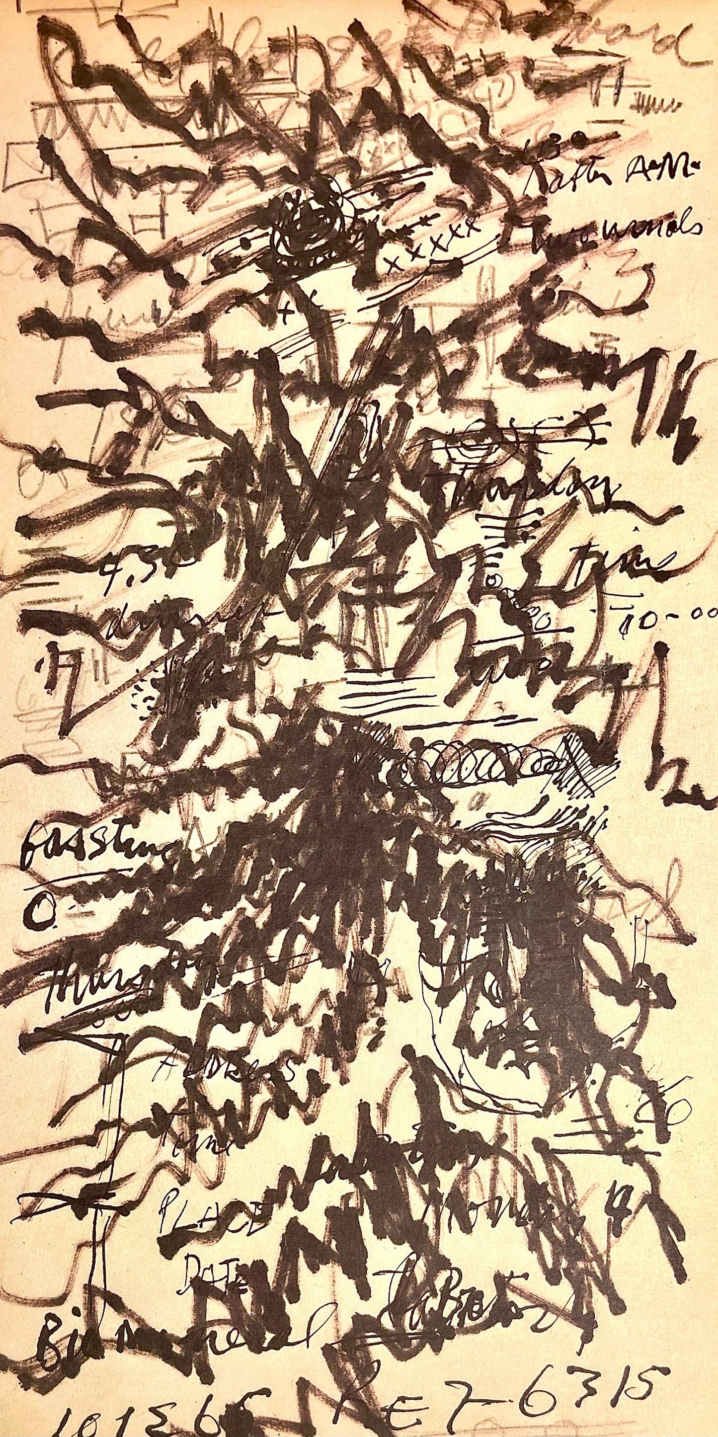 Jackson Pollock, Composition, Jackson Pollock, The Last Sketchbook, Lithograph