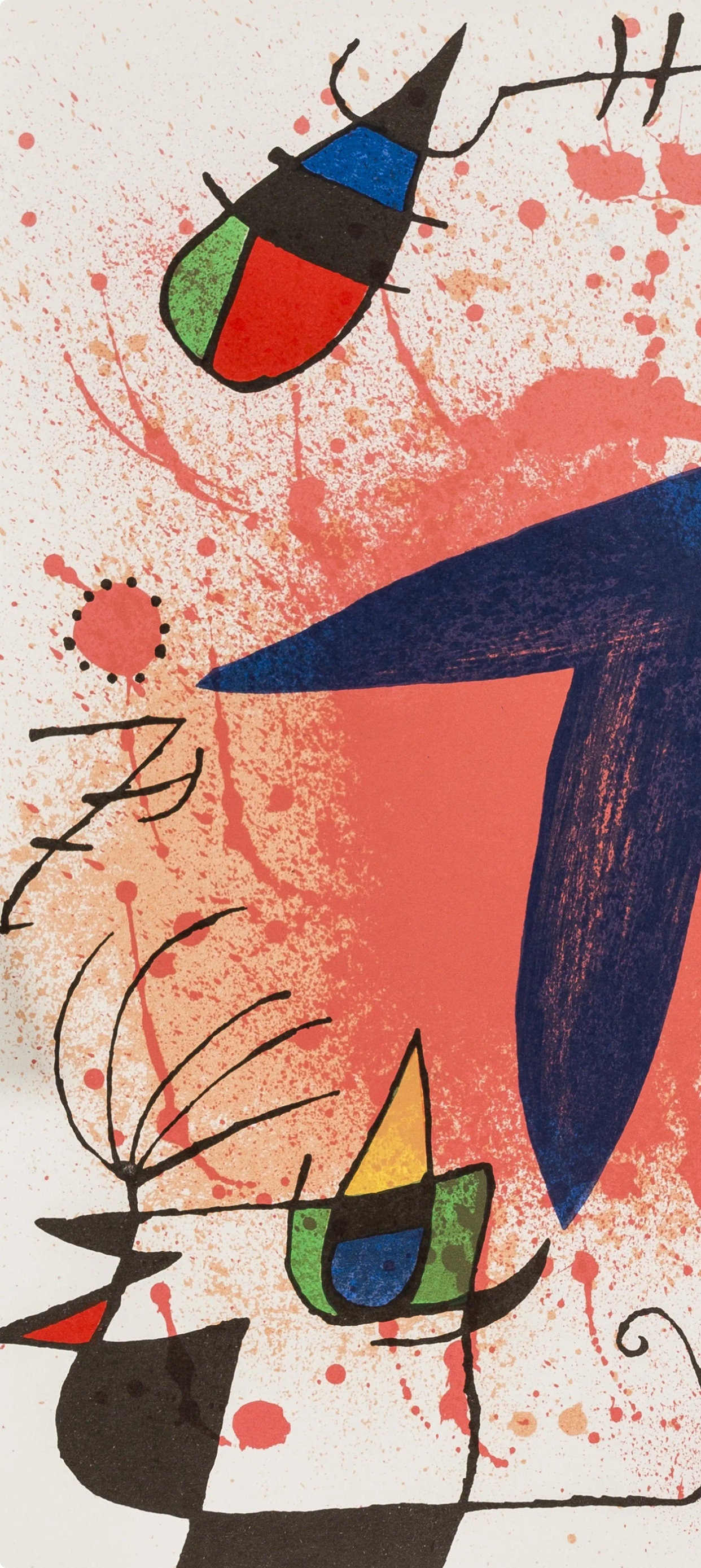 Joan Mir, Composition, (Cramer 160; Mourlot 857), Joan Mir Lithographs, Lithograph