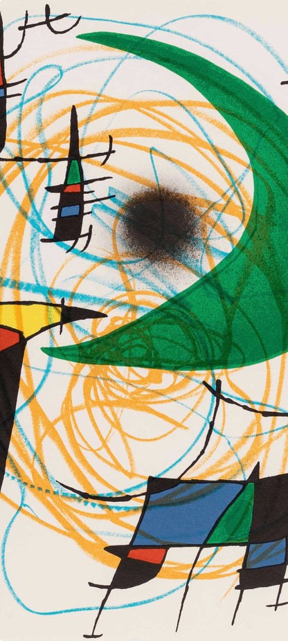Joan Mir, Composition, (Cramer 160; Mourlot 861), Joan Mir Lithographs, Lithograph