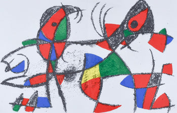 Joan Mir, Composition, (Cramer 198; Mourlot 1046), Joan Mir Lithographs, Lithograph