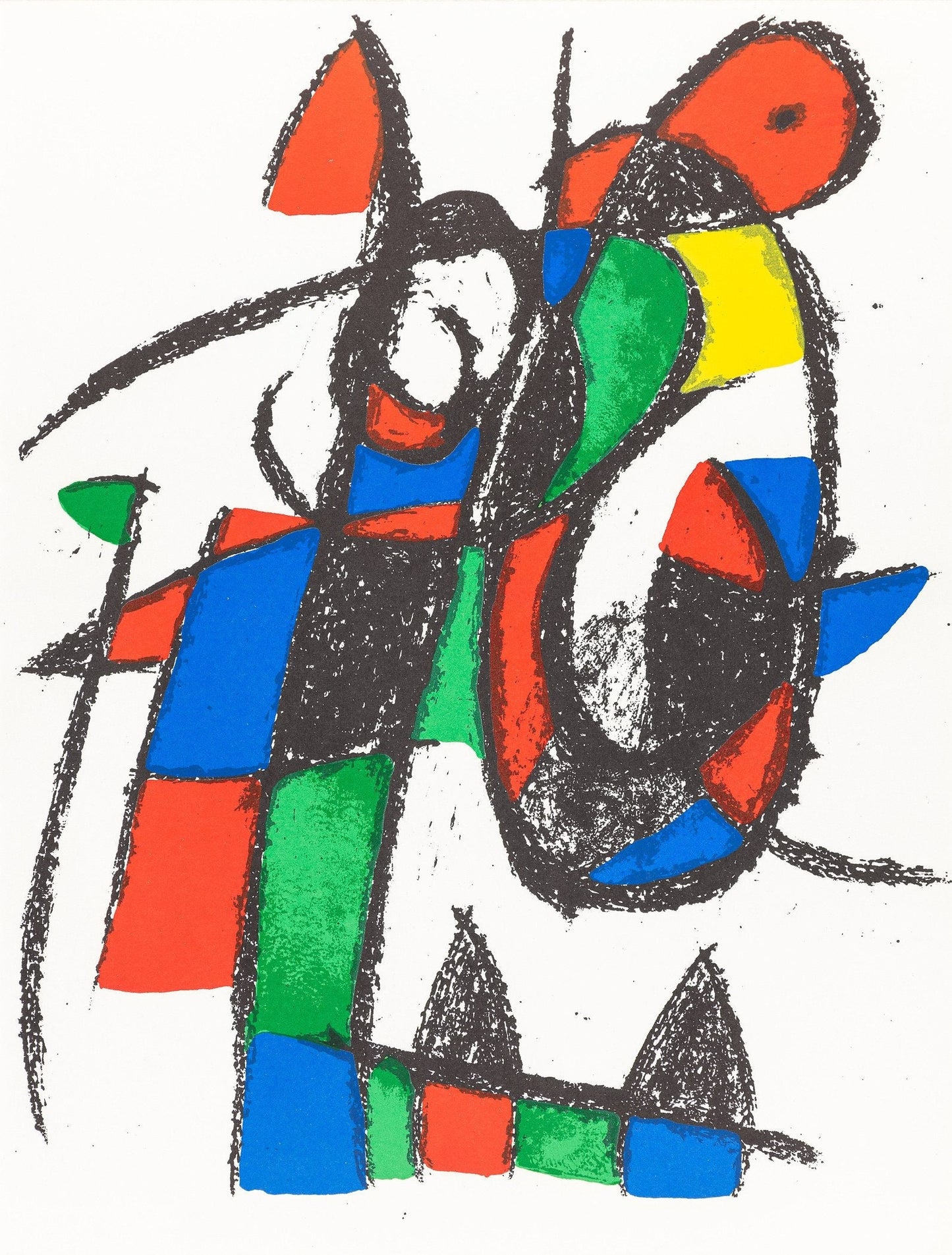 Joan Mir, Composition, (Cramer 198; Mourlot 1038), Joan Mir Lithographs, Lithograph