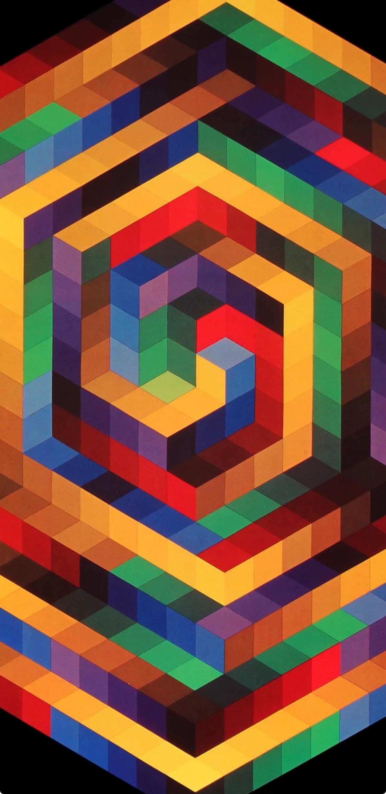 Victor Vasarely, Composition, Progressions I, Hliogravure