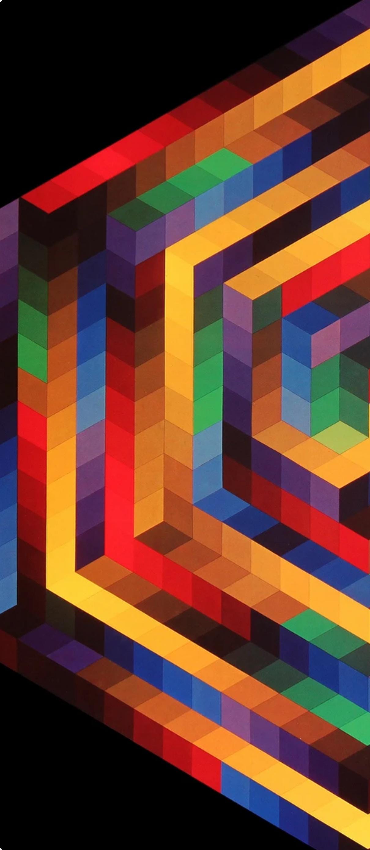 Victor Vasarely, Composition, Progressions I, Hliogravure