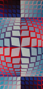 Victor Vasarely, Composition, Progressions I, Hliogravure