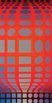 Victor Vasarely, Composition, Progressions I, Hliogravure